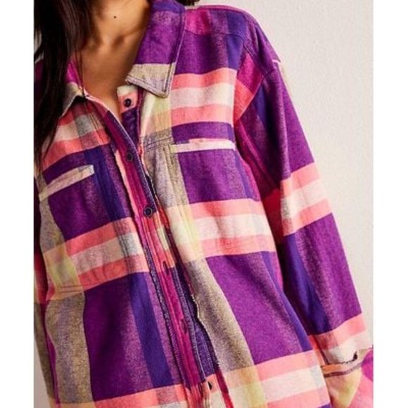 Free People We The Free So Long Summer Plaid Top - Picture 2 of 2